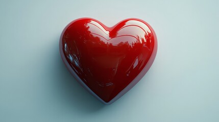 A simple red heart on a plain white background. Ideal for love, Valentine’s Day, and romance-themed designs.