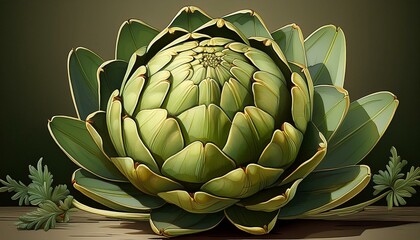 Fototapeta premium Hintergrund Artischocke