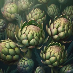 Fototapeta premium Hintergrund Artischocke