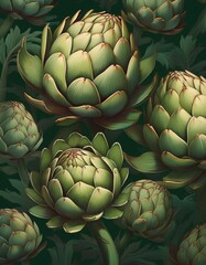 Fototapeta premium Hintergrund Artischocke