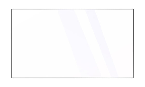 Transparent Glass Panel PNG. Realistic Acrylic Plate Isolated Image.
