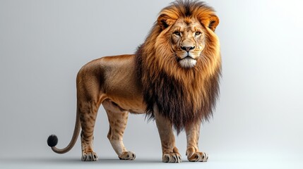 Obraz premium lion isolated on transparent background