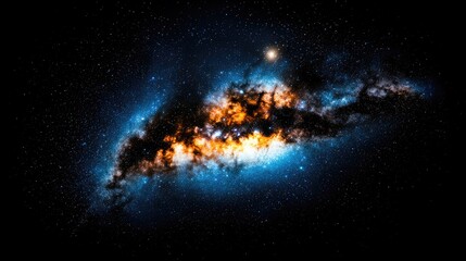 Obraz premium Cosmic Nebula, celestial swirls, star-filled background, space exploration