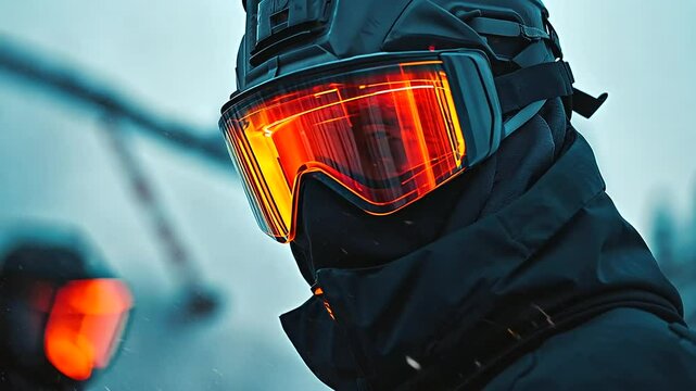 A steelworker stands near a steel furnace in full protective clothing, their face shield reflecting the fiery glow of molten metal while they prepare for the next stage of the stee