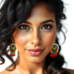 perfil femenino hispano