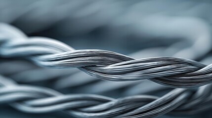 Abstract composition of thin steel wires creating a delicate, minimalist pattern