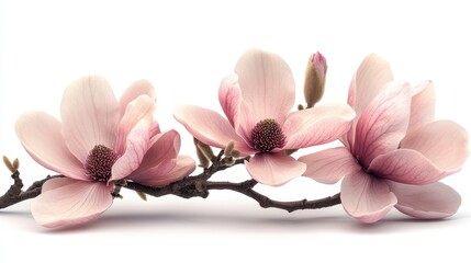 Naklejka premium magnolia flower isolated on transparent background