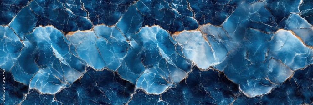 Poster abstract blue and white marble texture with intricate patterns and unique veining ideal for backgrou