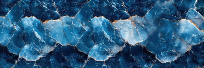 Obraz premium Abstract Blue and White Marble Texture with Intricate Patterns and Unique Veining Ideal for Backgrounds and Artistic Designs