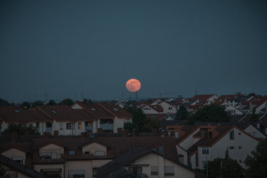 moon over the city