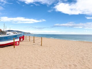 Fishing boats on the Mediterranean coast.