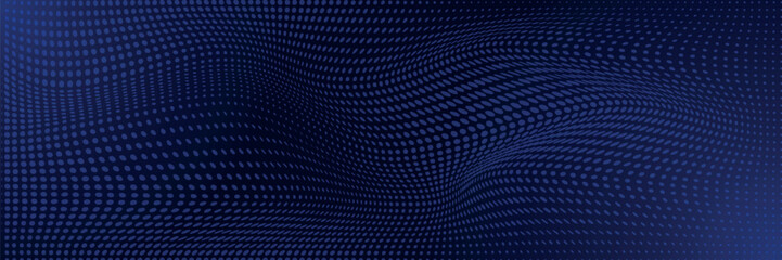 Dot blue pattern screen led light gradient texture background. Abstract technology big data digital background