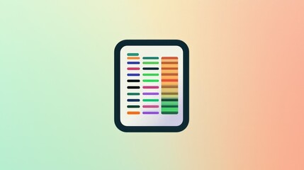 Colorful Abstract Illustration of a User Interface Activity Monitor on Gradient Background