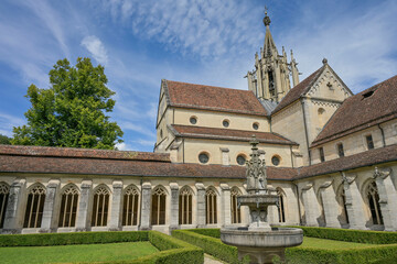 Kreuzgang, Klosterkirche, Bebenhausen, Tübingen, Baden-Württemberg, Deutschland