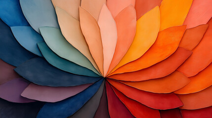 Fototapeta premium Colorful Radial Color Palette Swatch Samples