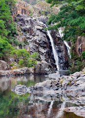 Mantenga Waterfalls and Mantenga River in Elulwini valley, Swaziland, Southern Africa