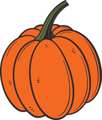 pumpkin isolated on white background