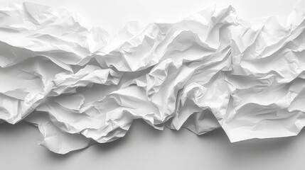 Obraz premium paper texture crumpled white background