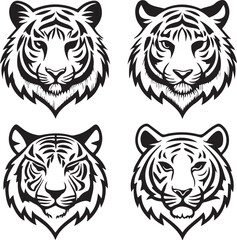tiger head vector