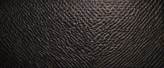Textured leather background with intricate pattern in dark tones for stylish design and artistic backgrounds.