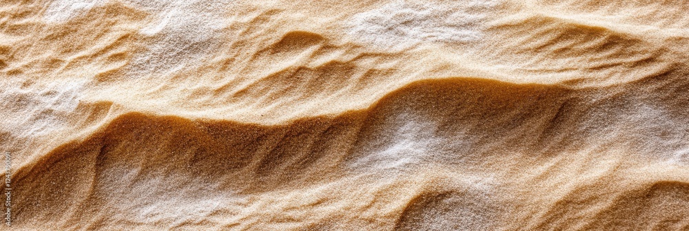 Aufkleber aerial view of rippling desert sand dunes with light and shadow patterns
