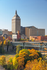 Rochester, New York, USA with Pont de Rennes Bridge
