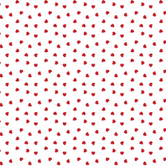Cute hearts seamless pattern. Hand drawn heart seamless pattern. Doodle hipster simple background about love for Valentines day. Trendy simple texture with tiny little hearts.