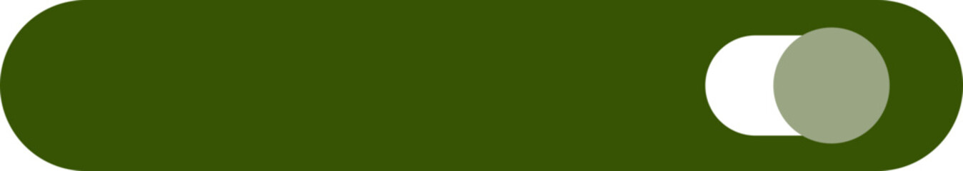 Half Green Rounded of Button UI