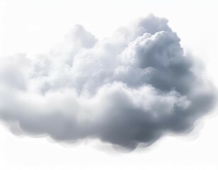 Obraz premium realistic white cloud or smoke white fog or smoke on white background image
