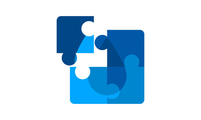 Water drop puzzle icon design...