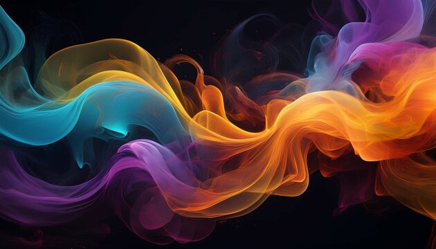 abstract mobile wallpaper coloured smoke in a black background amoled wallpaper