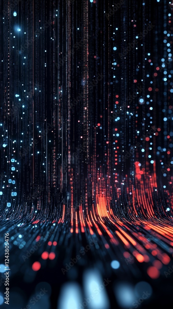 Poster this digital background is ideal for showcasing tech processes, ai applications, data transfer conce