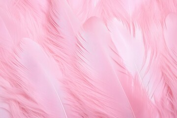 Fototapeta premium Soft and Fluffy Pink Feather Background Perfect for Creative Projects, Fashion Themes, or Decorative Uses in Digital and Print Media
