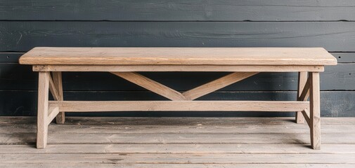 handmade woodwork tradition. Traditional wooden bench with hand-carved legs and natural finishes, perfect for gardens or porches