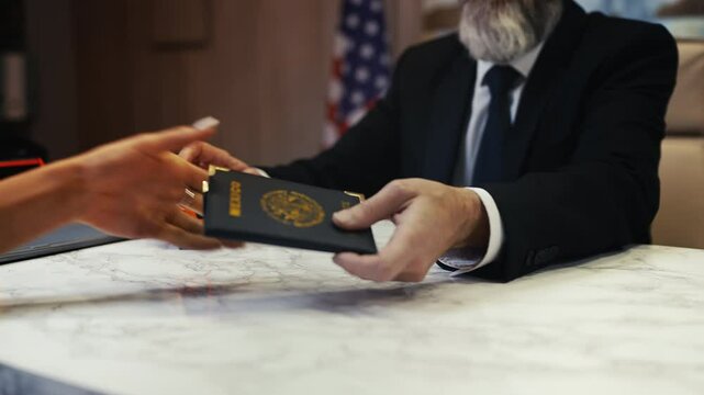 U.S. embassy worker rejects Mexican woman's visa application, returning passport