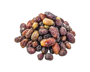 Obraz premium A pile of assorted dried dates arranged in a heap.
