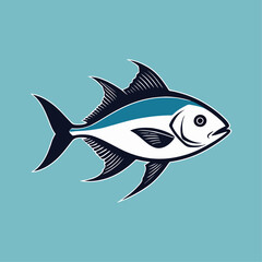 vector illustration of a fish