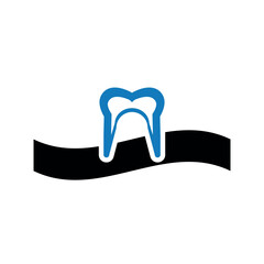 Tooth removal icon.