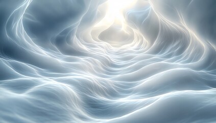 Obraz premium Celestial Cave: A Journey into Luminous Depths