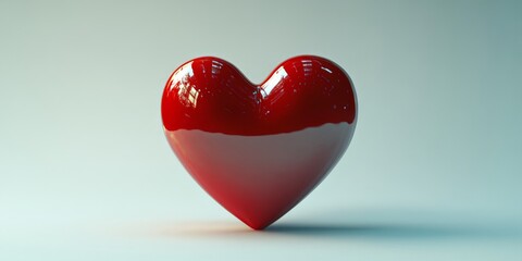 A clean and simple red heart symbol on a white background, ideal for love, Valentine's Day, and romantic digital designs. Perfect for greeting cards, social media, and branding.