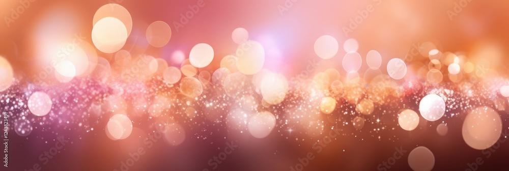 Poster abstract bokeh background with soft and warm color shades for creative design projects and visual en