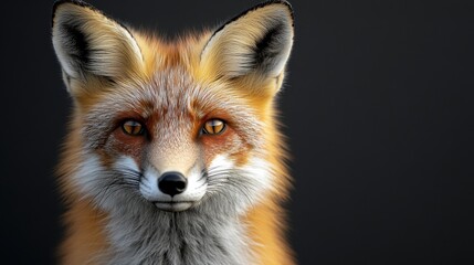 Obraz premium red fox isolated on transparent background