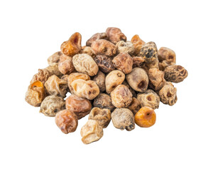 A pile of dried seeds or nuts, possibly used for culinary or medicinal purposes.