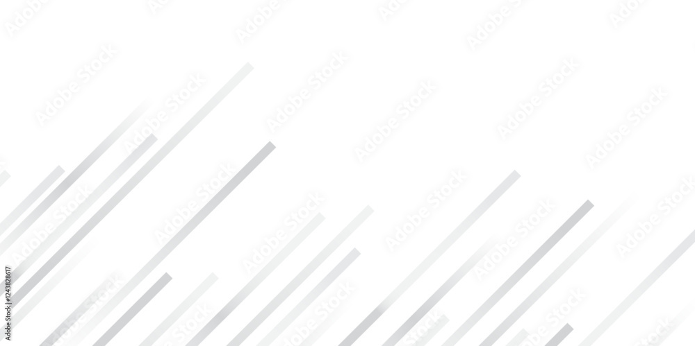 Fototapete White gradient diagonal stripe line background. Motion Line Gradient stripes layers. business background metallica shining vector. Abstract monochrome elegant geometric backdrop, modern design,Vector.