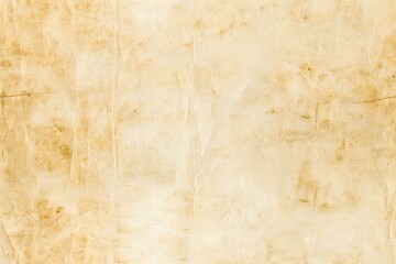 Vintage beige parchment paper texture with subtle stains and scratches, perfect for antique designs, historical documents, or rustic backgrounds.