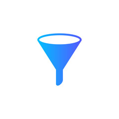 glass funnel gradient icon
