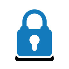 Open lock security icon.