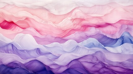 Fototapeta premium Abstract Pastel Mountainscape: A Dreamy Lavender, Pink, and Purple Hillscape
