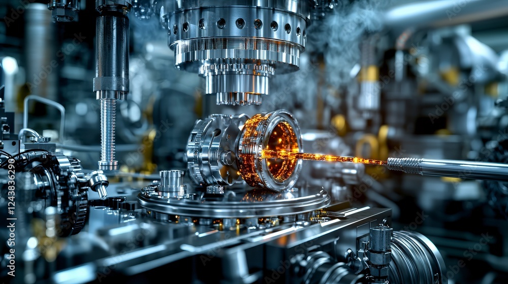 Poster precision metal applications in advanced material science industrial facility technology demonstrati