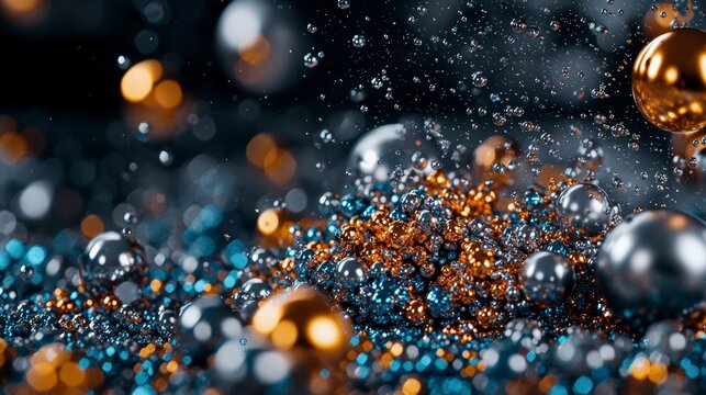 Exploring material science properties of metals and their unique features in a close-up view